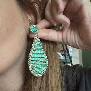 Beaded drop earrings